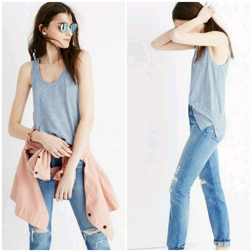*NOT FOR SALE* 💙 MADEWELL SCOOP TANK TOP